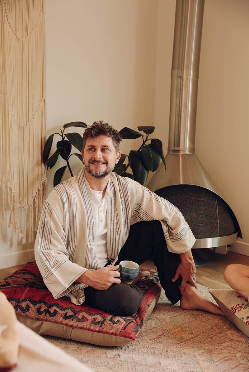 OddBird Robes Fener Linen Kisa-Cut Robe