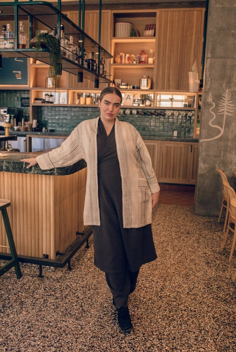 Fener Linen Kisa - Cut Robe - RCFENERSM - OddBird Co.