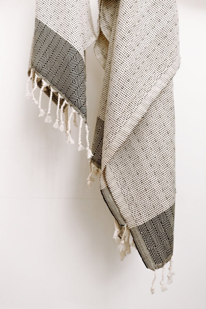 OddBird Towels Black / Bath Towel (Single) Hazal Handwoven Towel Collection