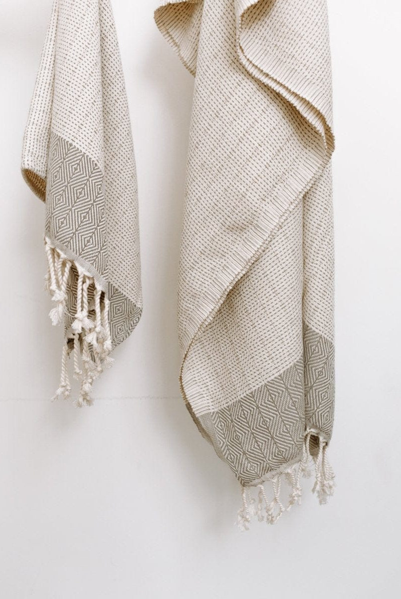 OddBird Towels Grey / Bath Towel (Single) Hazal Handwoven Towel Collection