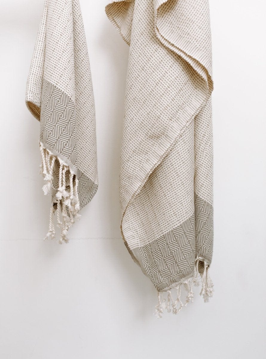 OddBird Towels Grey / Bath Towel (Single) Hazal Handwoven Towel Collection