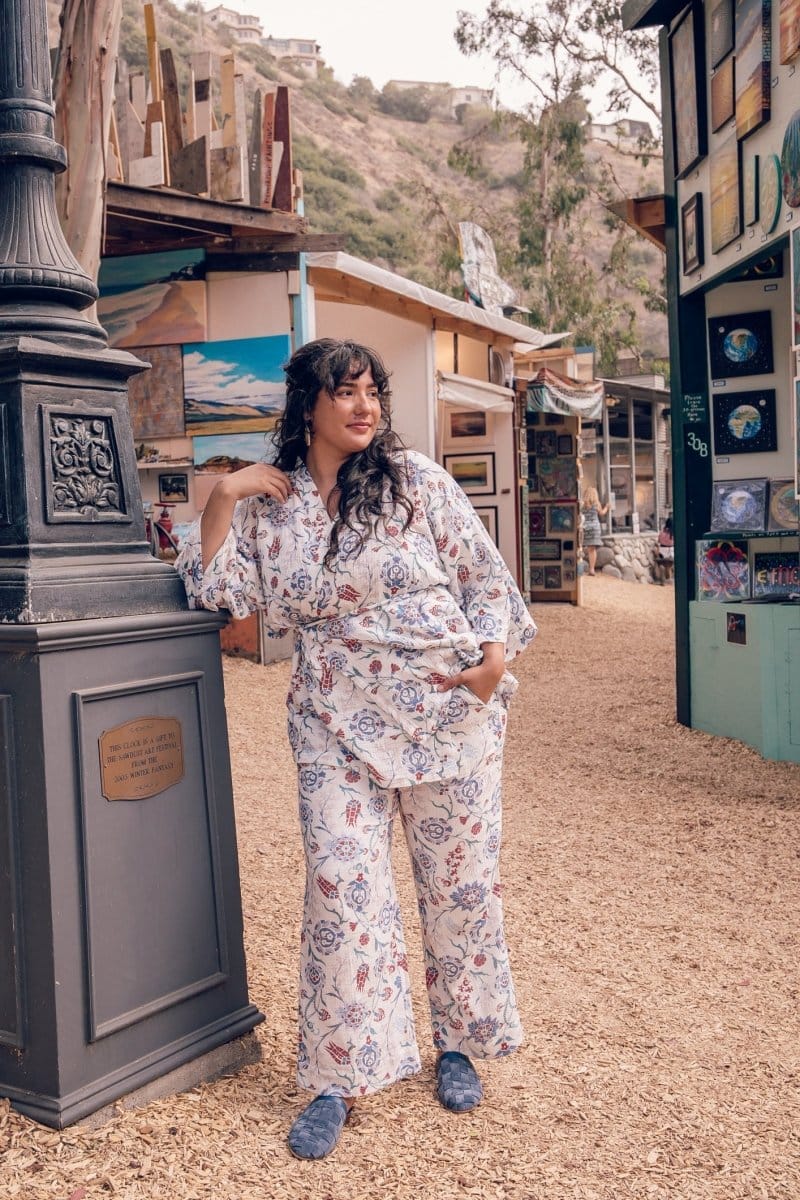 OddBird Loungewear Kardeş Loungewear Separates - Lale Print