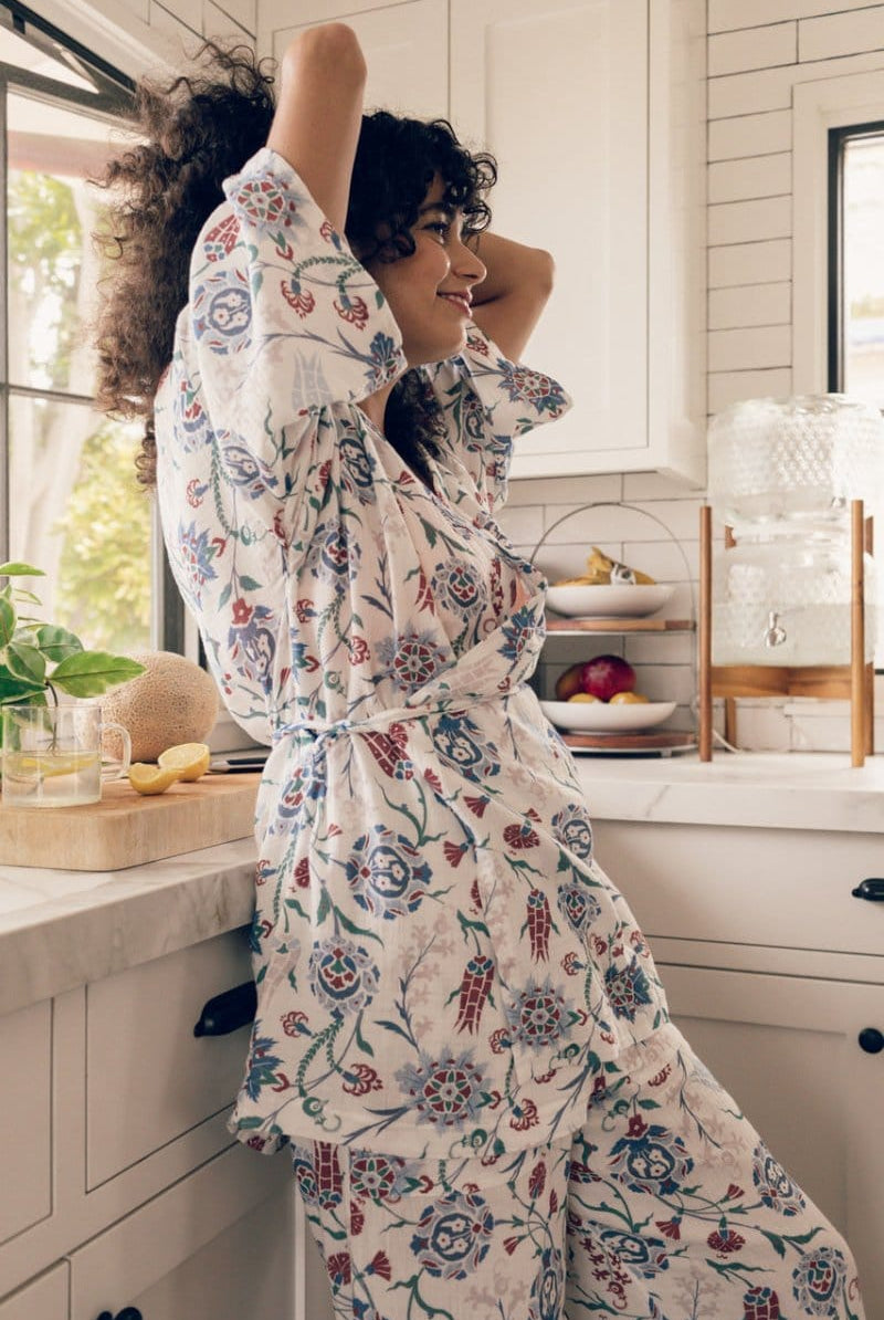 OddBird Loungewear Kardeş Loungewear Separates - Lale Print