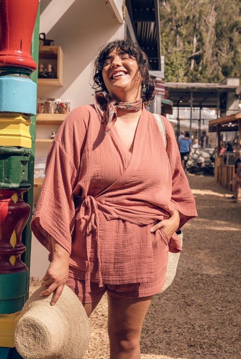 OddBird Loungewear Canyon Rose / XS Kardeş Loungewear Shorts