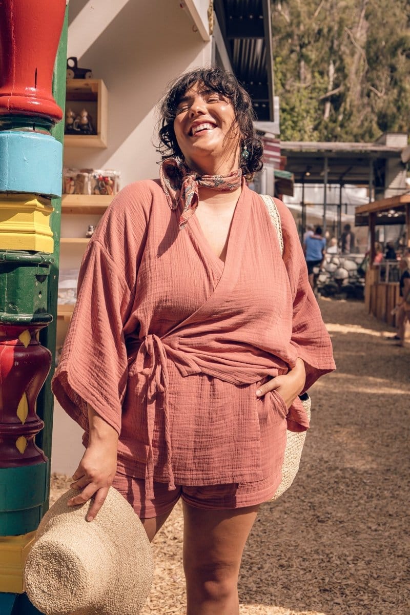 OddBird Loungewear Canyon Rose / XS Kardeş Loungewear Shorts