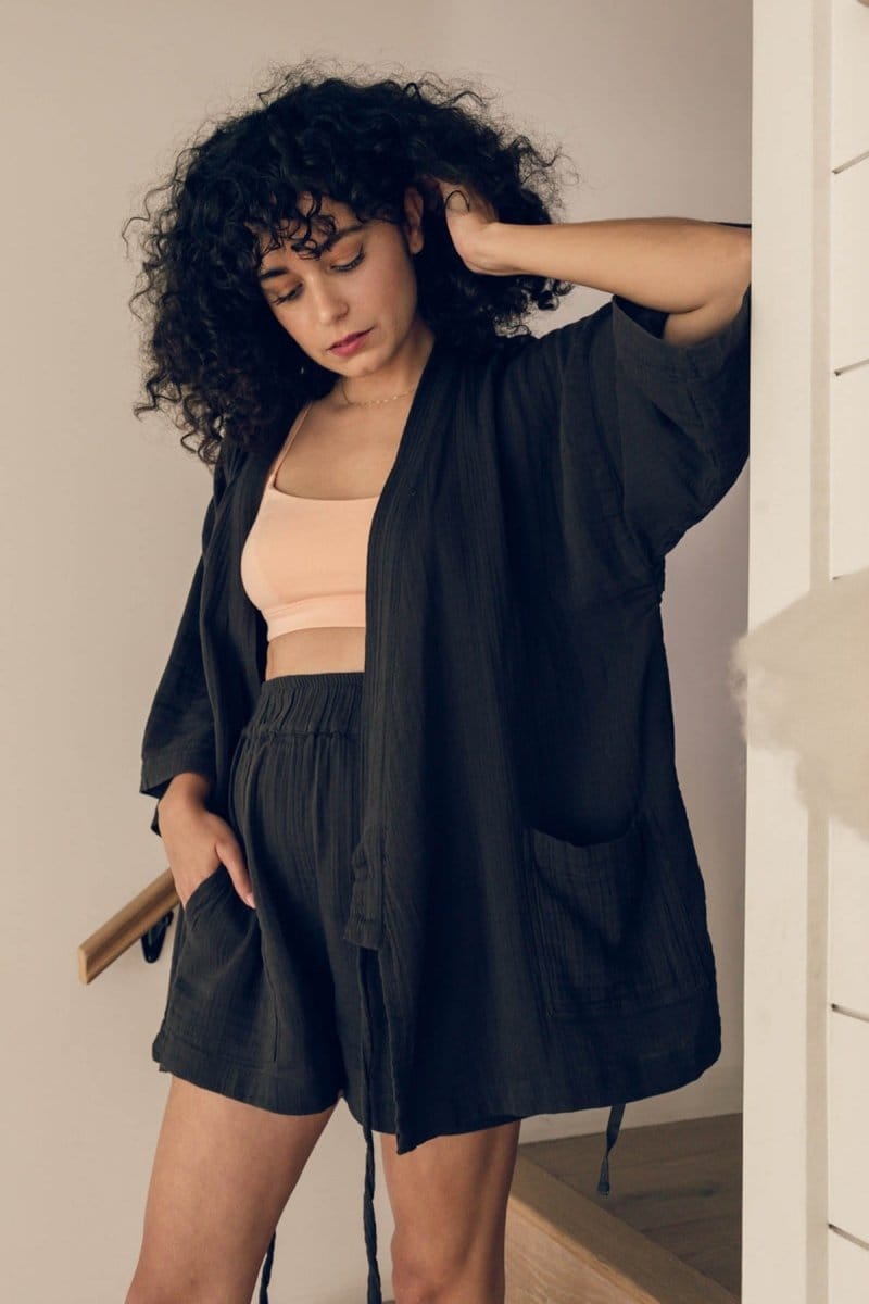 OddBird Loungewear Charcoal / XS Kardeş Loungewear Shorts