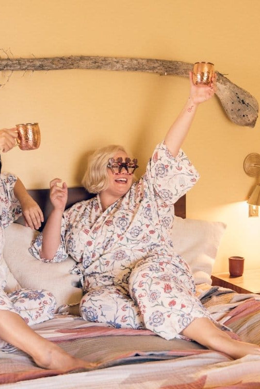 OddBird Loungewear Kardeş Şile Loungewear Separates - Lale Print