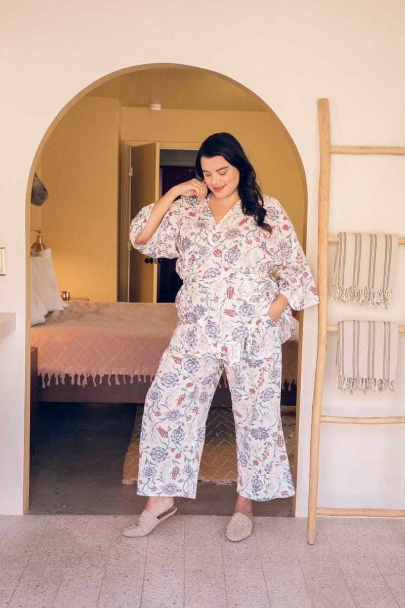 OddBird Loungewear Kardeş Şile Loungewear Separates - Lale Print
