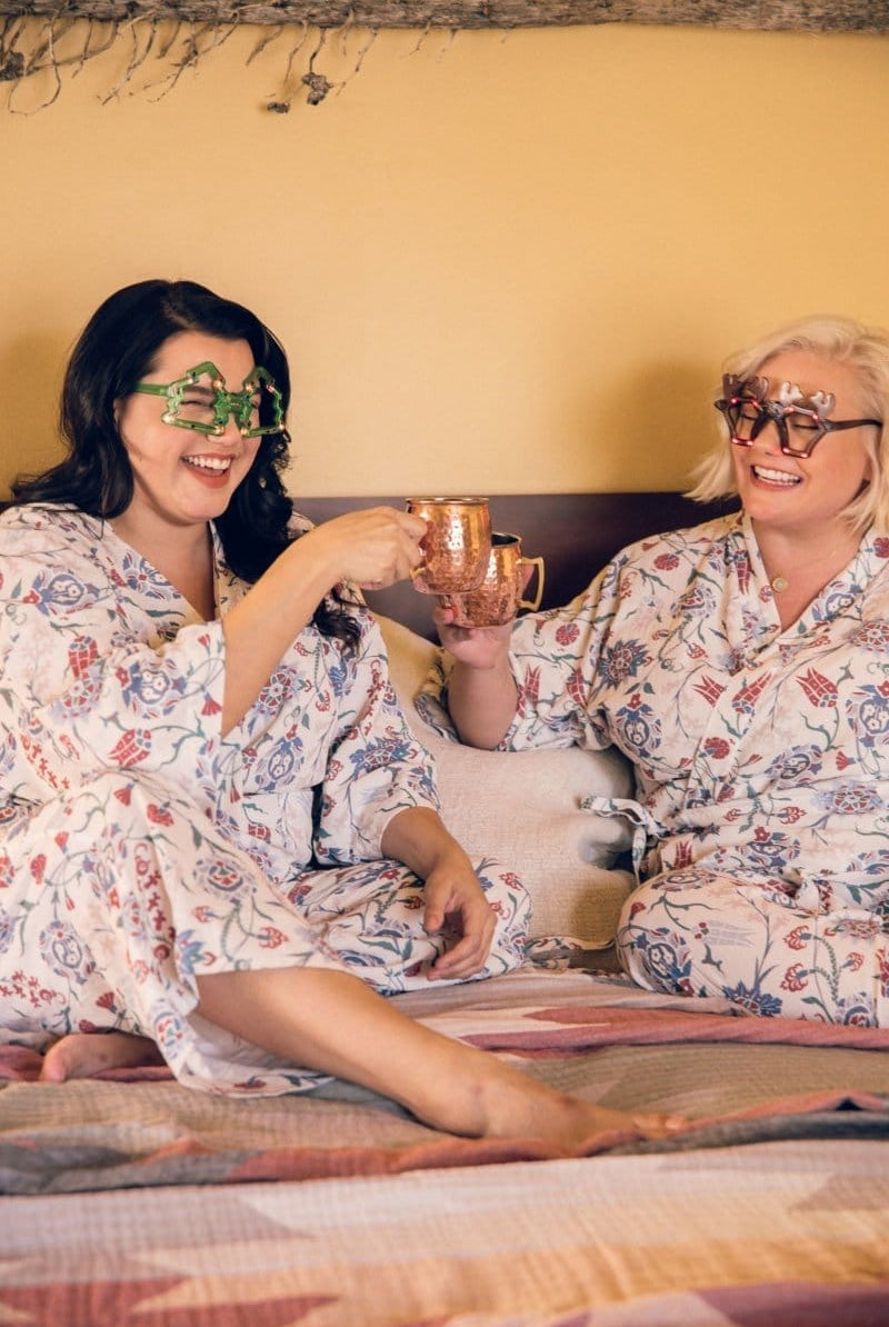 OddBird Loungewear Kardeş Şile Loungewear Separates - Lale Print