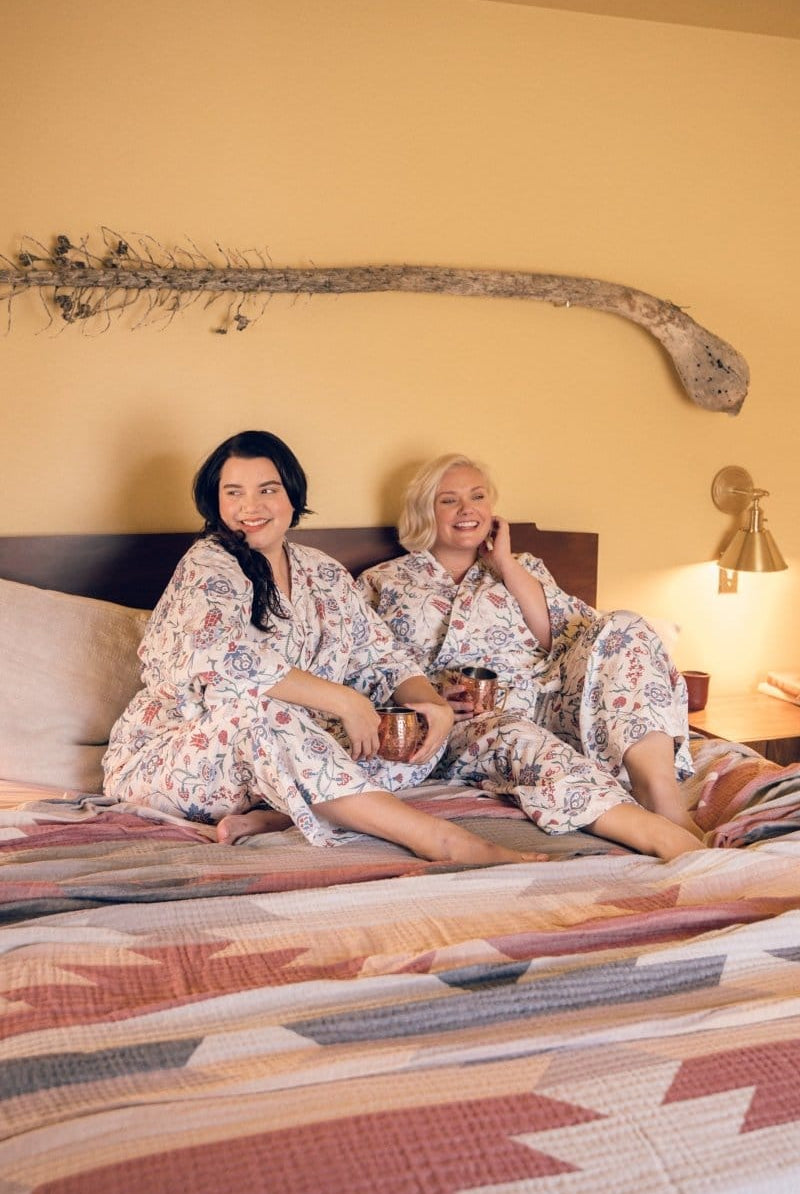 OddBird Loungewear Kardeş Şile Loungewear Separates - Lale Print