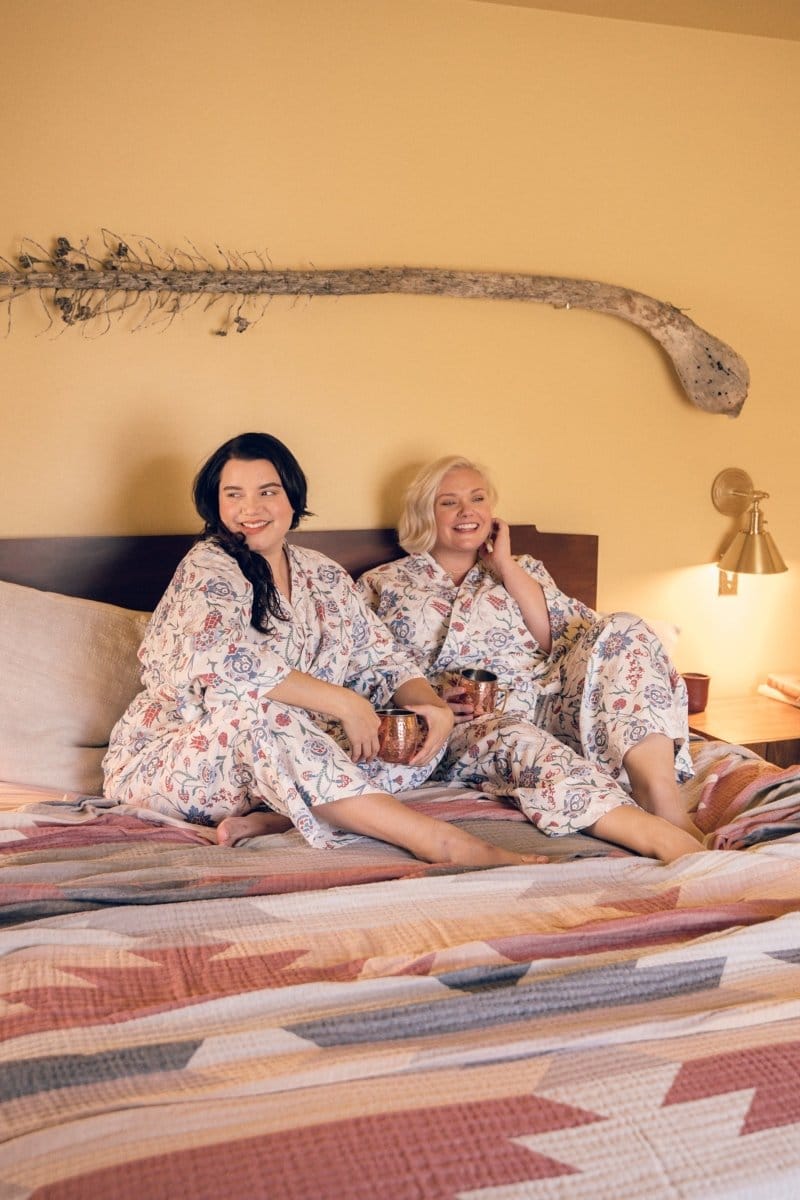 OddBird Loungewear Kardeş Şile Loungewear Separates - Lale Print