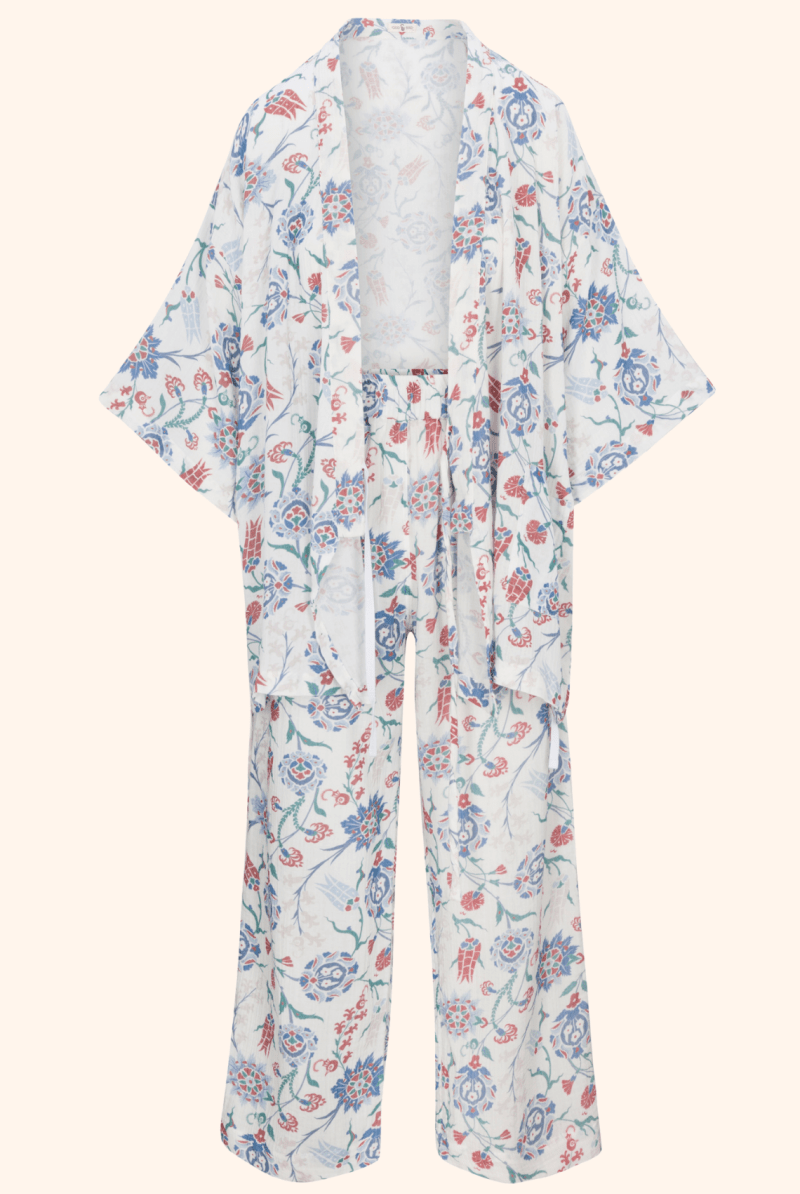 OddBird Loungewear Kardeş Şile Loungewear Separates - Lale Print