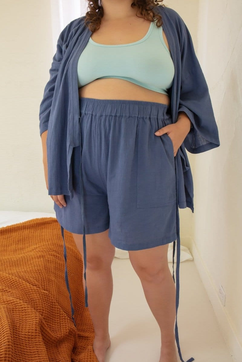 OddBird Loungewear Not Quite Electric Blue / 1X Kardeş Şile Loungewear Shorts