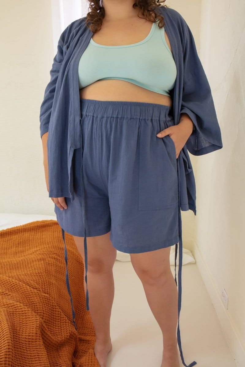 OddBird Loungewear Not Quite Electric Blue / 1X Kardeş Şile Loungewear Shorts