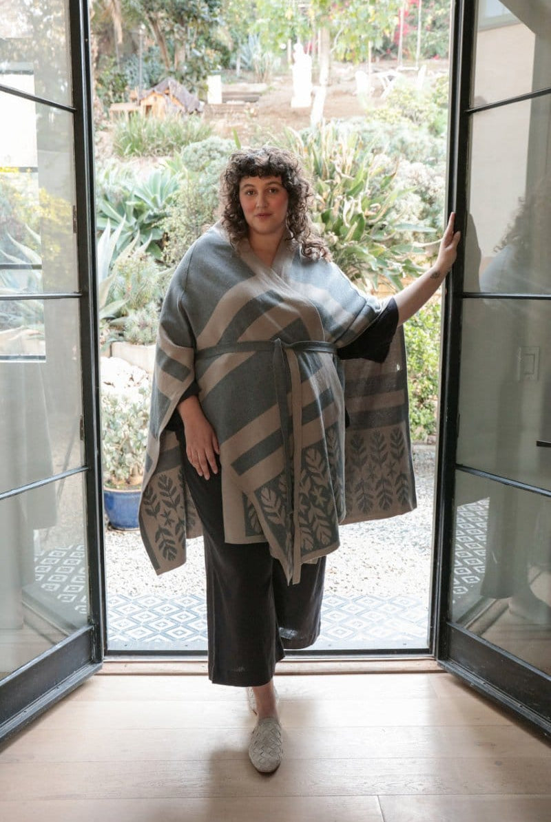 OddBird Loungewear Limited Edition Sarıl 4-Way Knit - Printed Latte - PREORDER