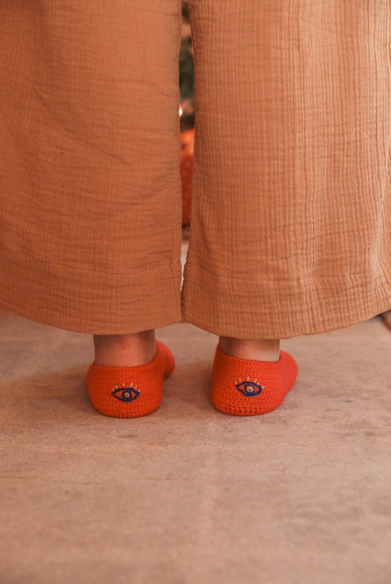 OddBird Footwear Crimson / S (fits sizes 5/6) Nazar Handmade Patik - Traditional Crocheted Bootie