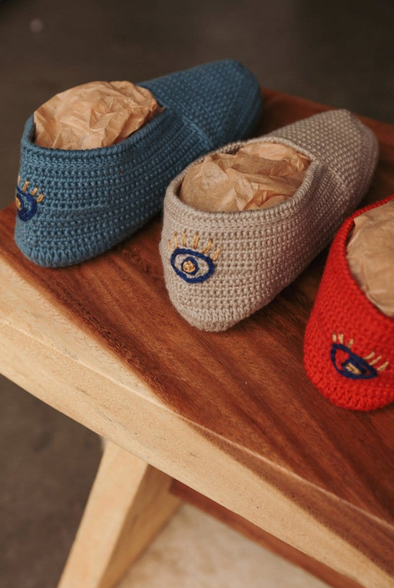 OddBird Footwear Nazar Handmade Patik - Traditional Crocheted Bootie