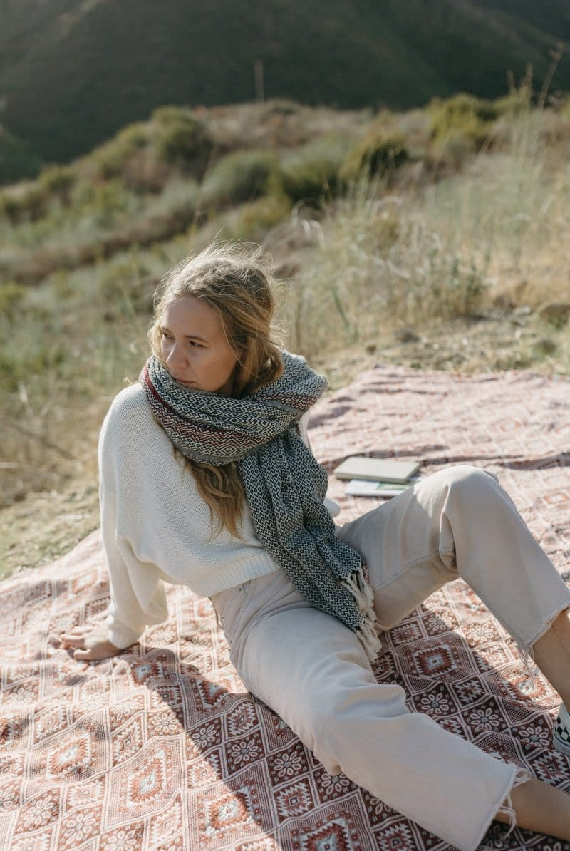 OddBird Towels Redline Handwoven Towel Collection