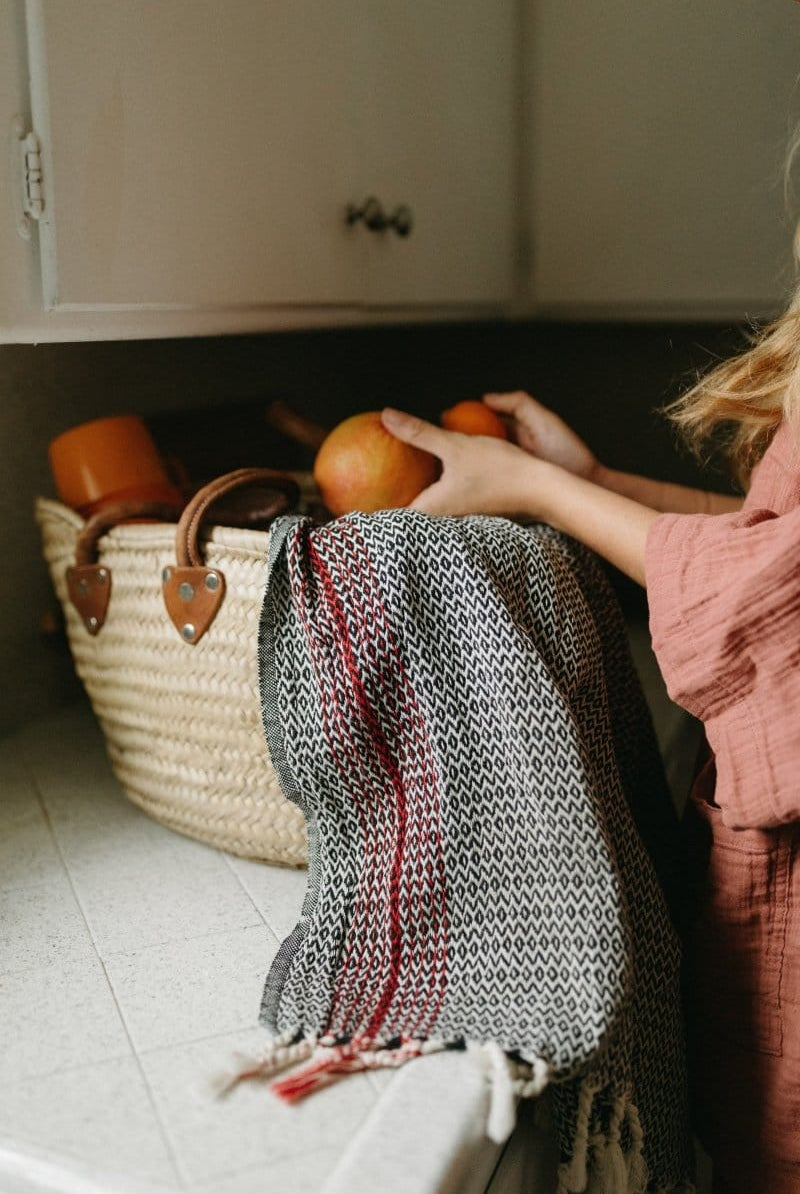 OddBird Towels Redline Handwoven Towel Collection