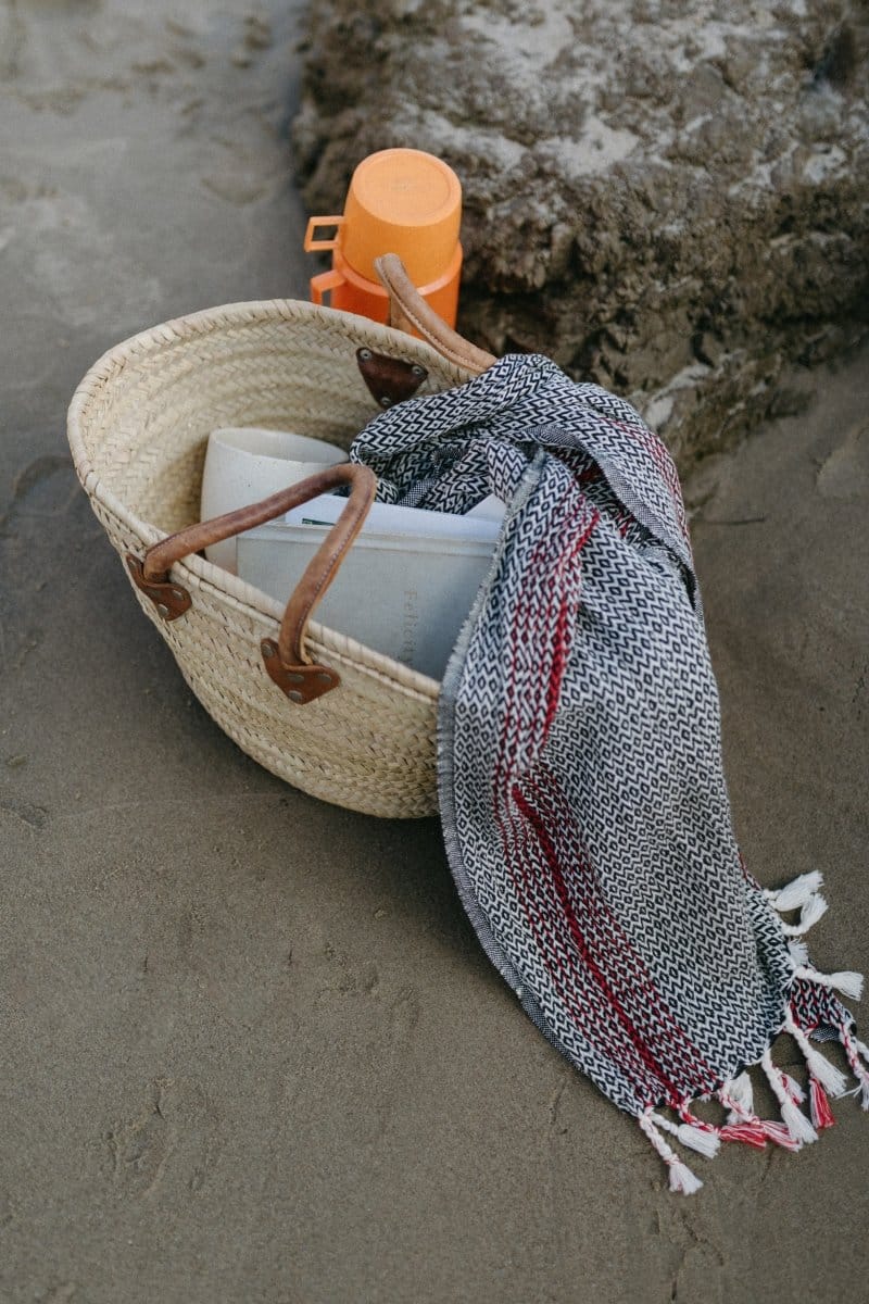 OddBird Towels Redline Handwoven Towel Collection