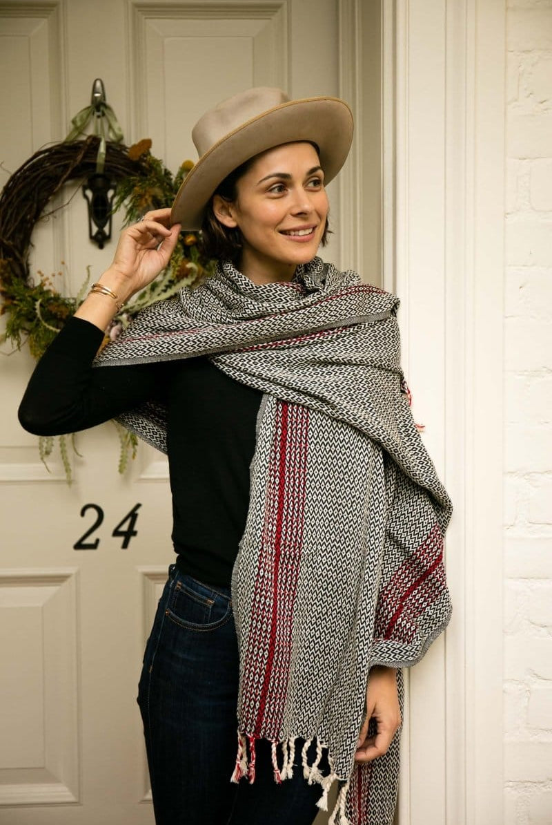 OddBird Towels Redline Handwoven Towel Collection