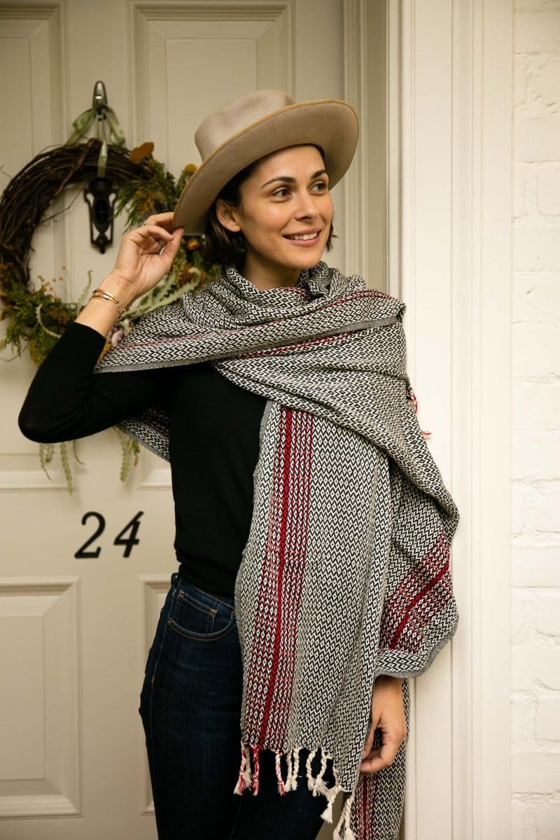 OddBird Towels Redline Handwoven Towel Collection