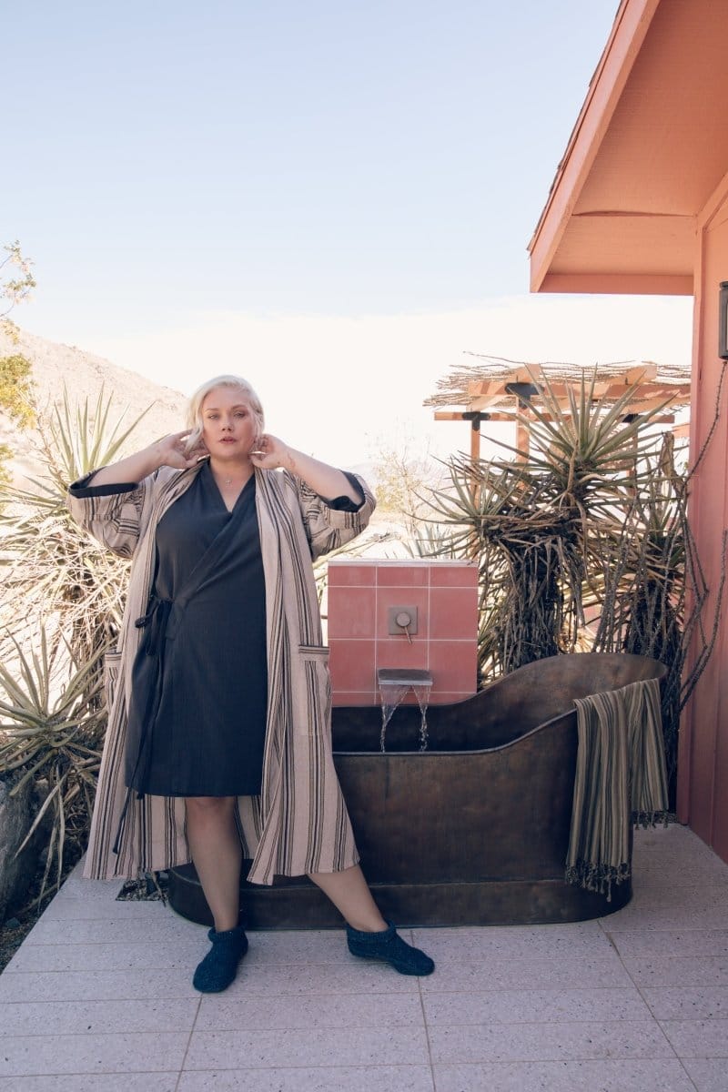 OddBird Loungewear Selin Sleep/Play Dress in Şile - SECONDS/SAMPLE