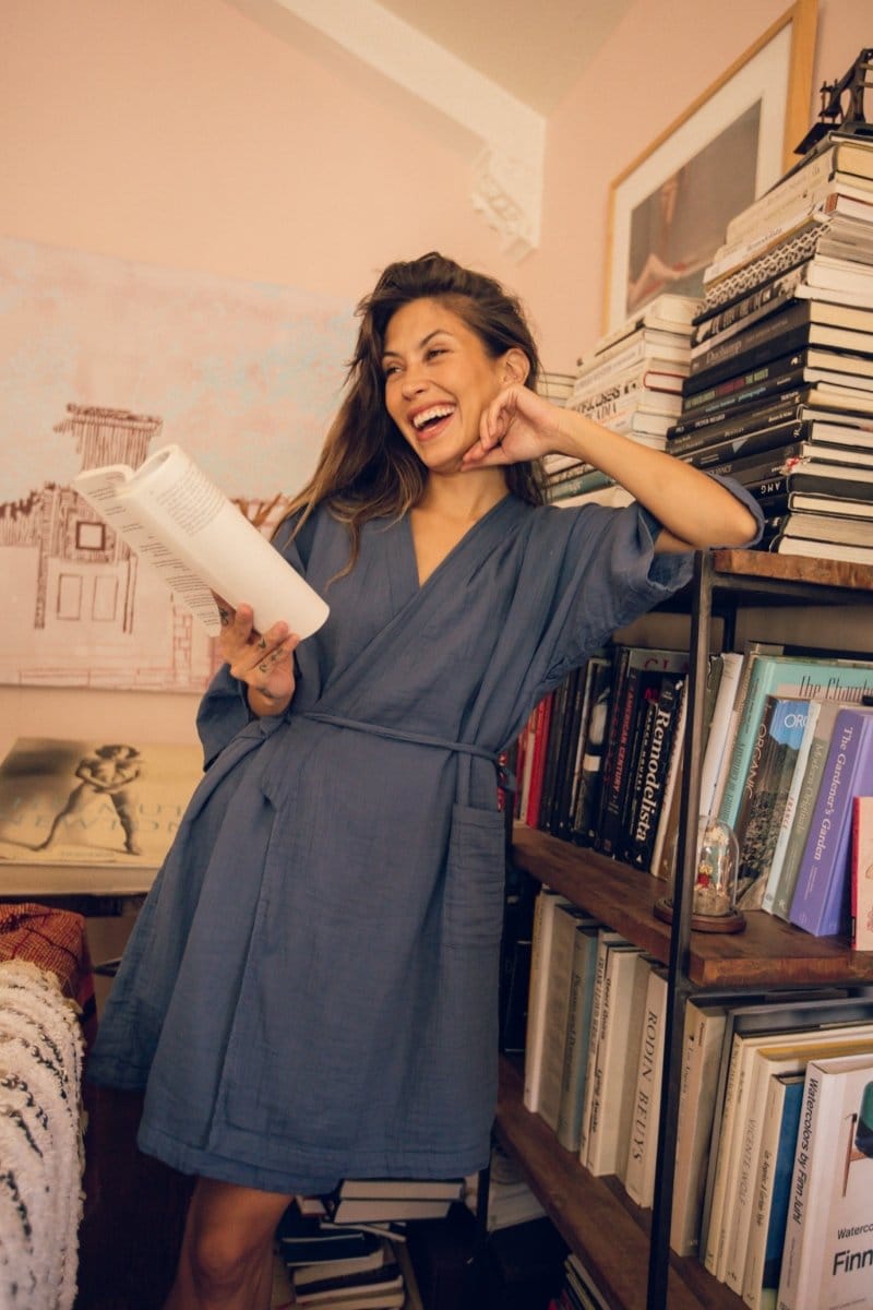 OddBird Loungewear Not Quite Electric Blue / XS Selin Sleep/Play Dress - SECONDS/SAMPLE