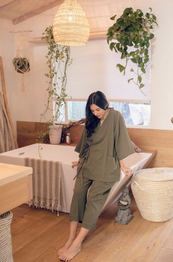 OddBird Loungewear Şile Cloth Two-piece Loungewear Set