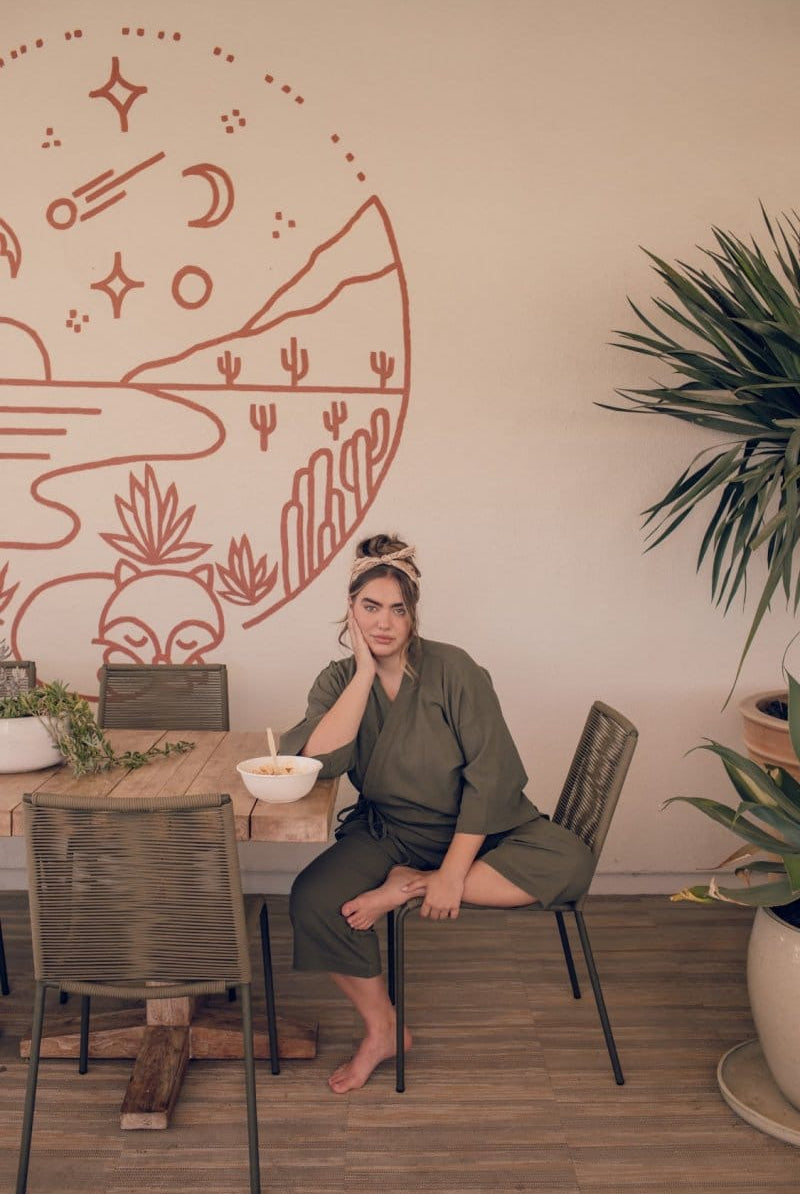 OddBird Loungewear Şile Cloth Two-piece Loungewear Set