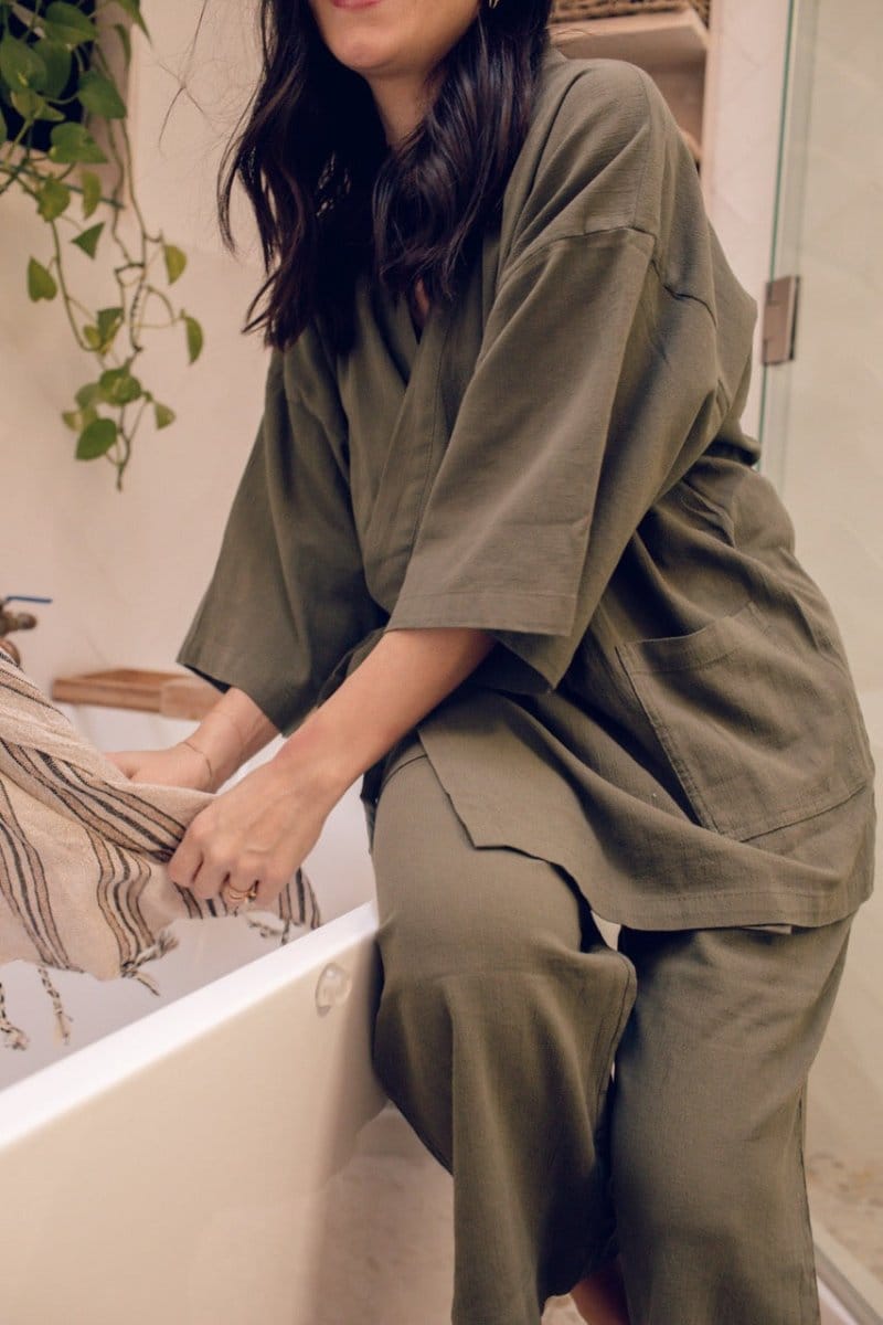 OddBird Loungewear Şile Cloth Two-piece Loungewear Set