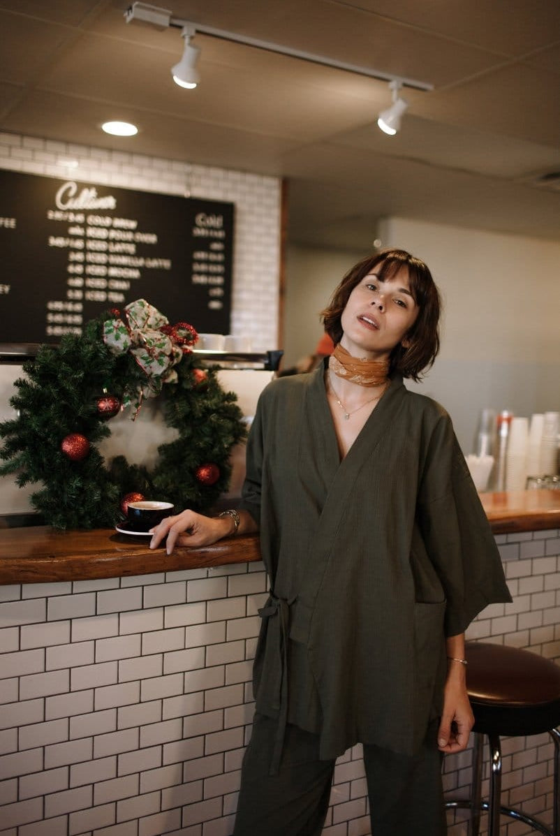 OddBird Loungewear Şile Cloth Two-piece Loungewear Set