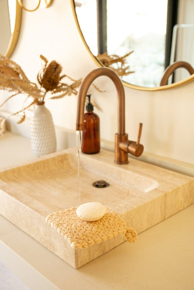 OddBird Accessories Traditional Turkish Crocheted Kese (Wash Cloth)