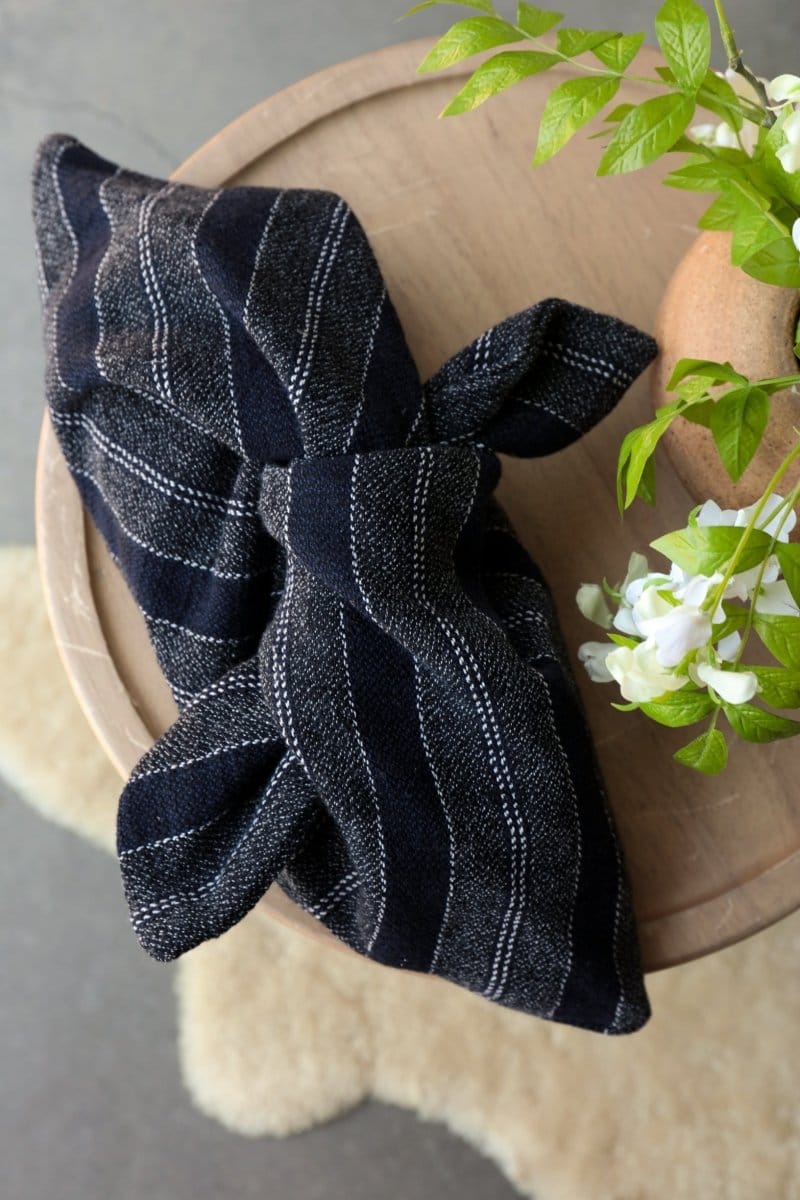 OddBird Accessories Asya ( Thick Indigo Stripe) Waste Not Want Not - Bento Bag