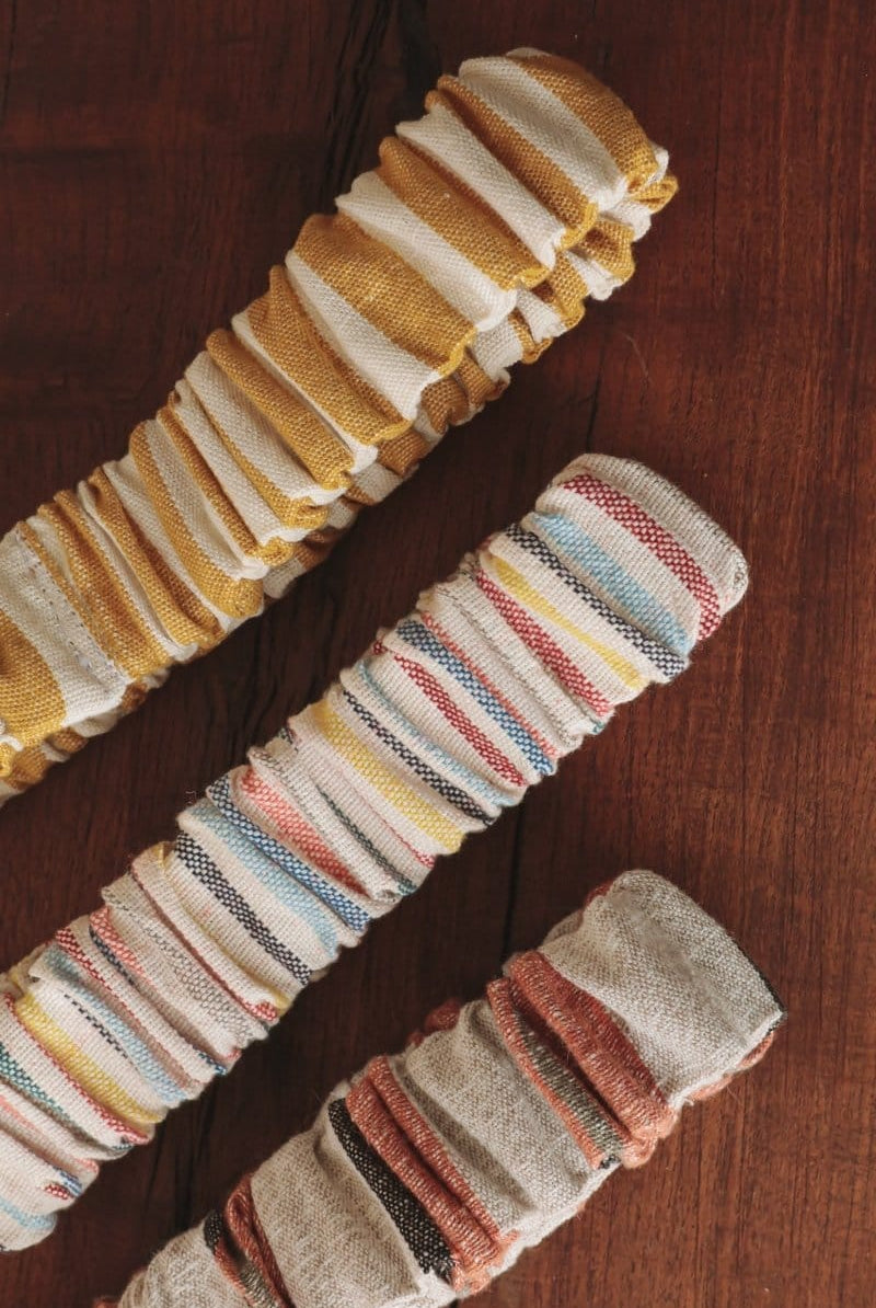 OddBird Accessories Canli (orange + cream stripe) Waste Not Want Not - Morning Routine Headband (Core Collection)