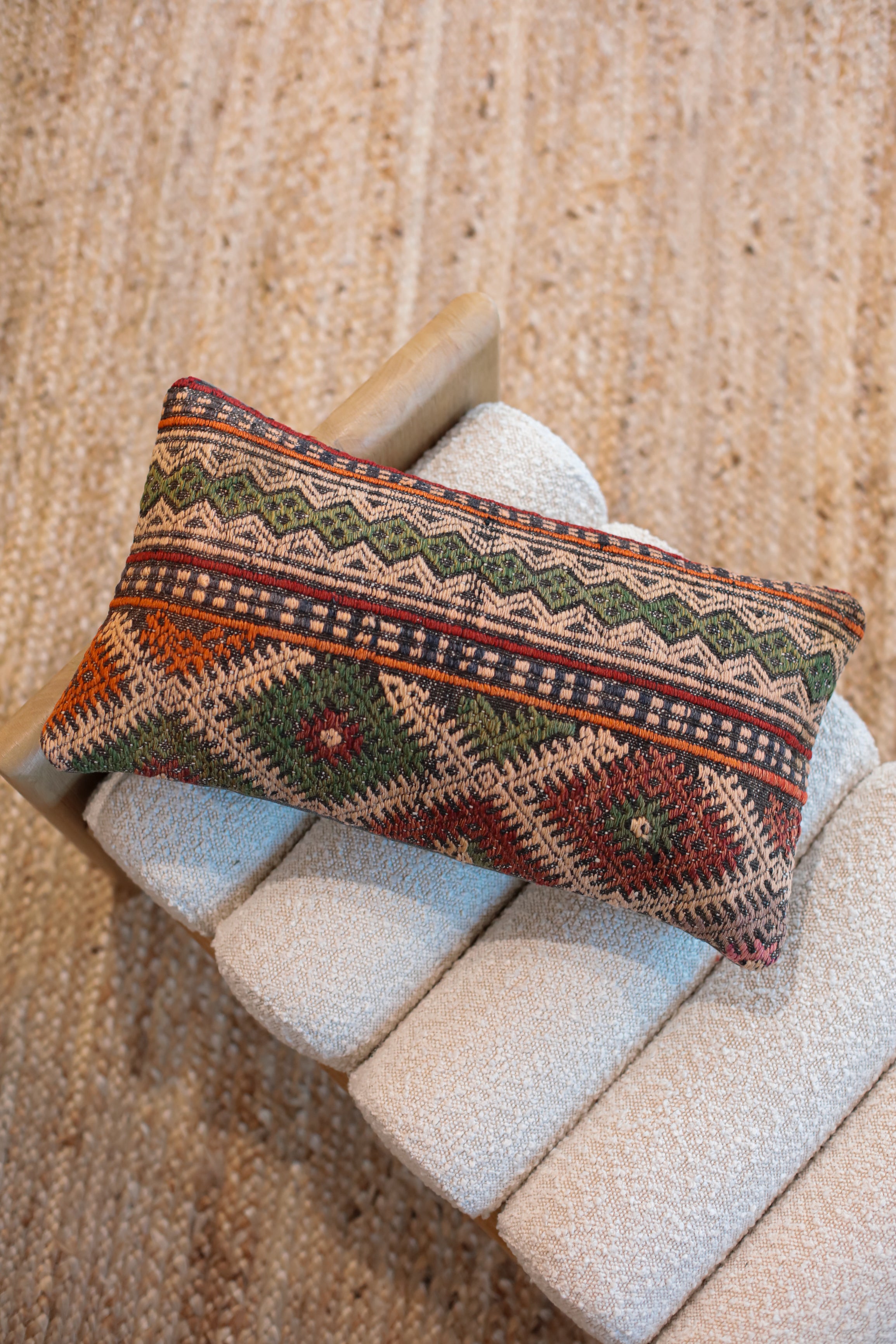 Kilim lumbar pillow cover 2025