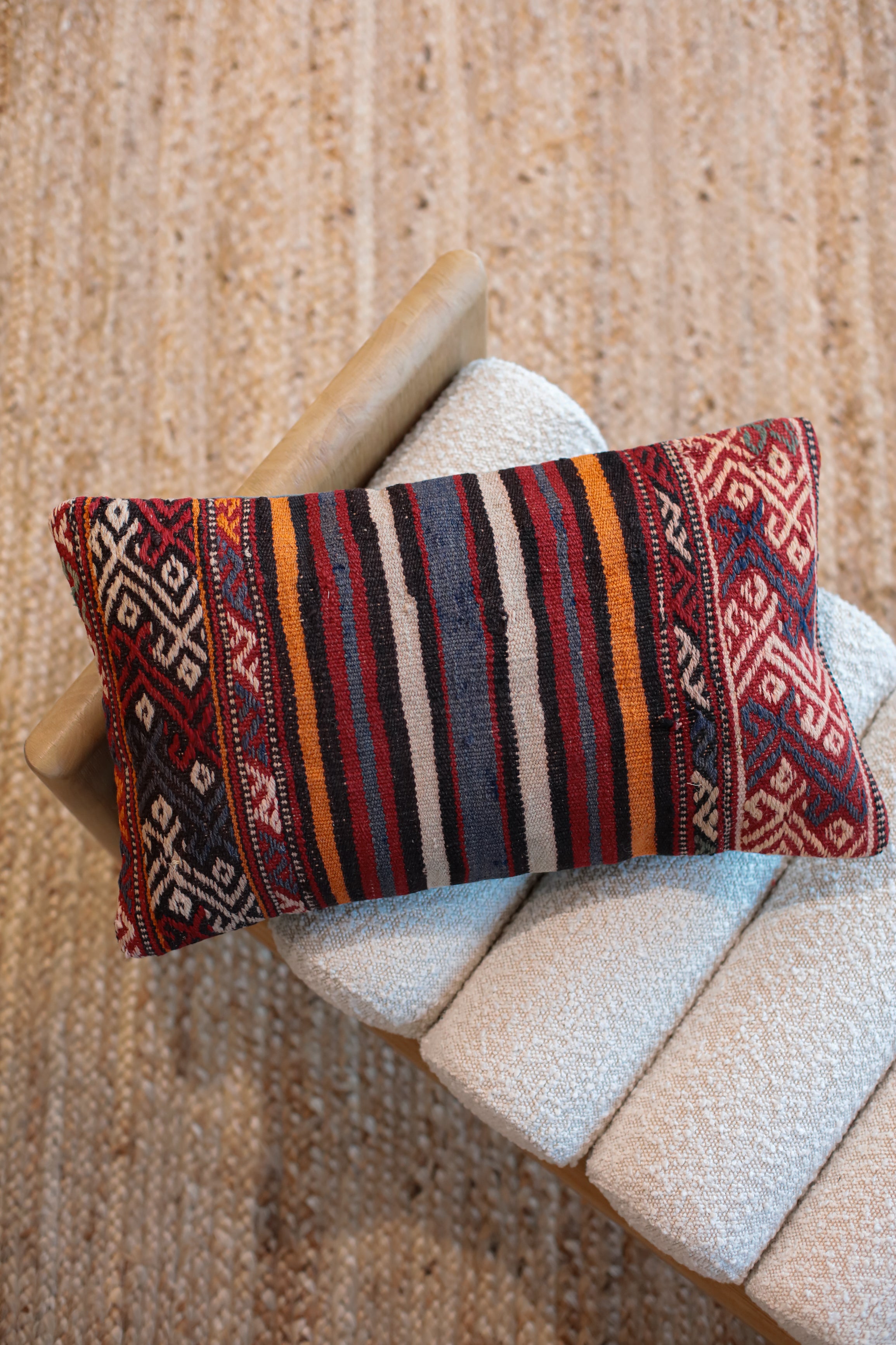 Kilim Lumbar Pillow Yuz Yedi OddBird Co