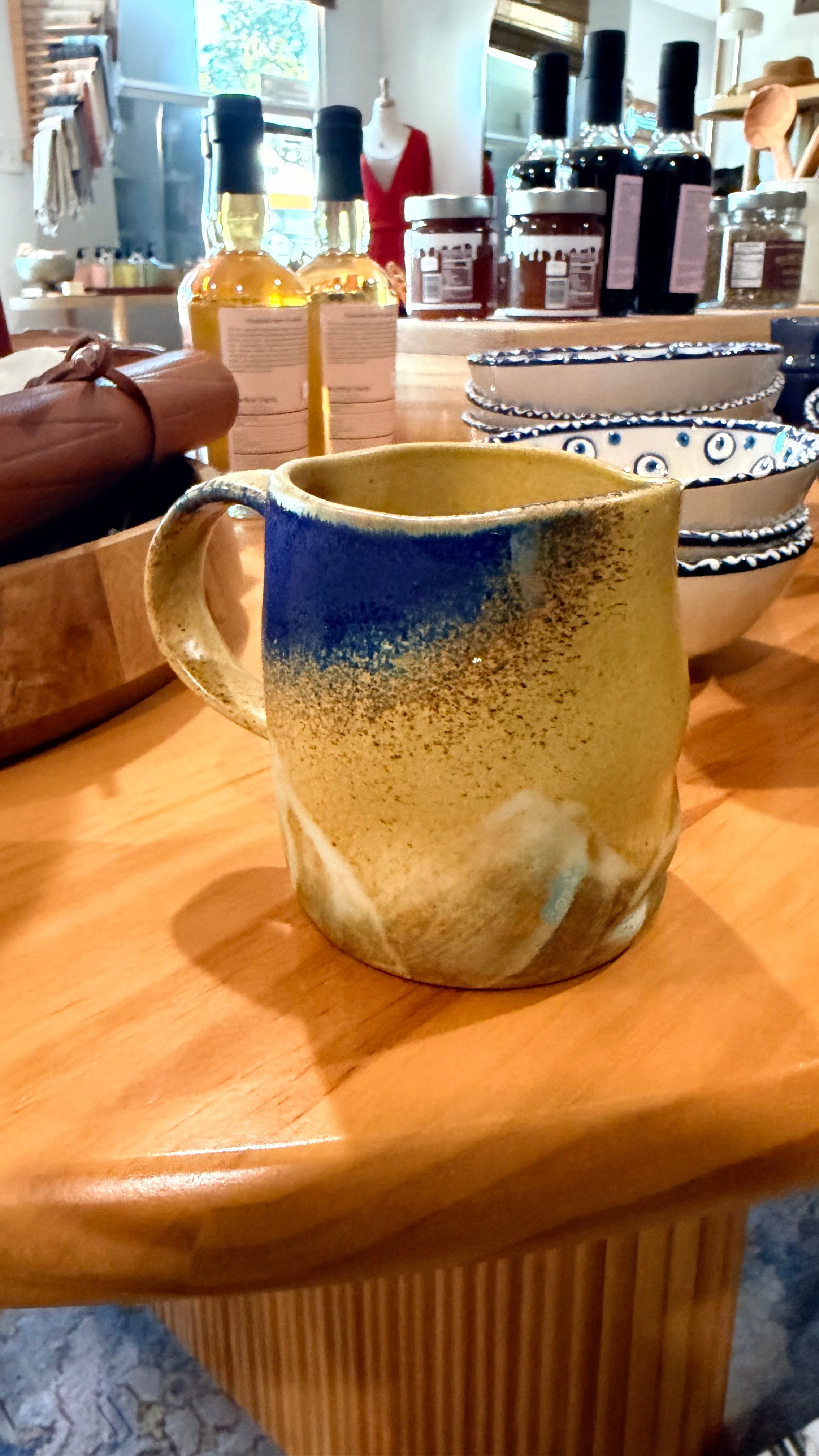 OddBird Co. Tan/Blue Z - Eagle Rock Store - Artisan Mug