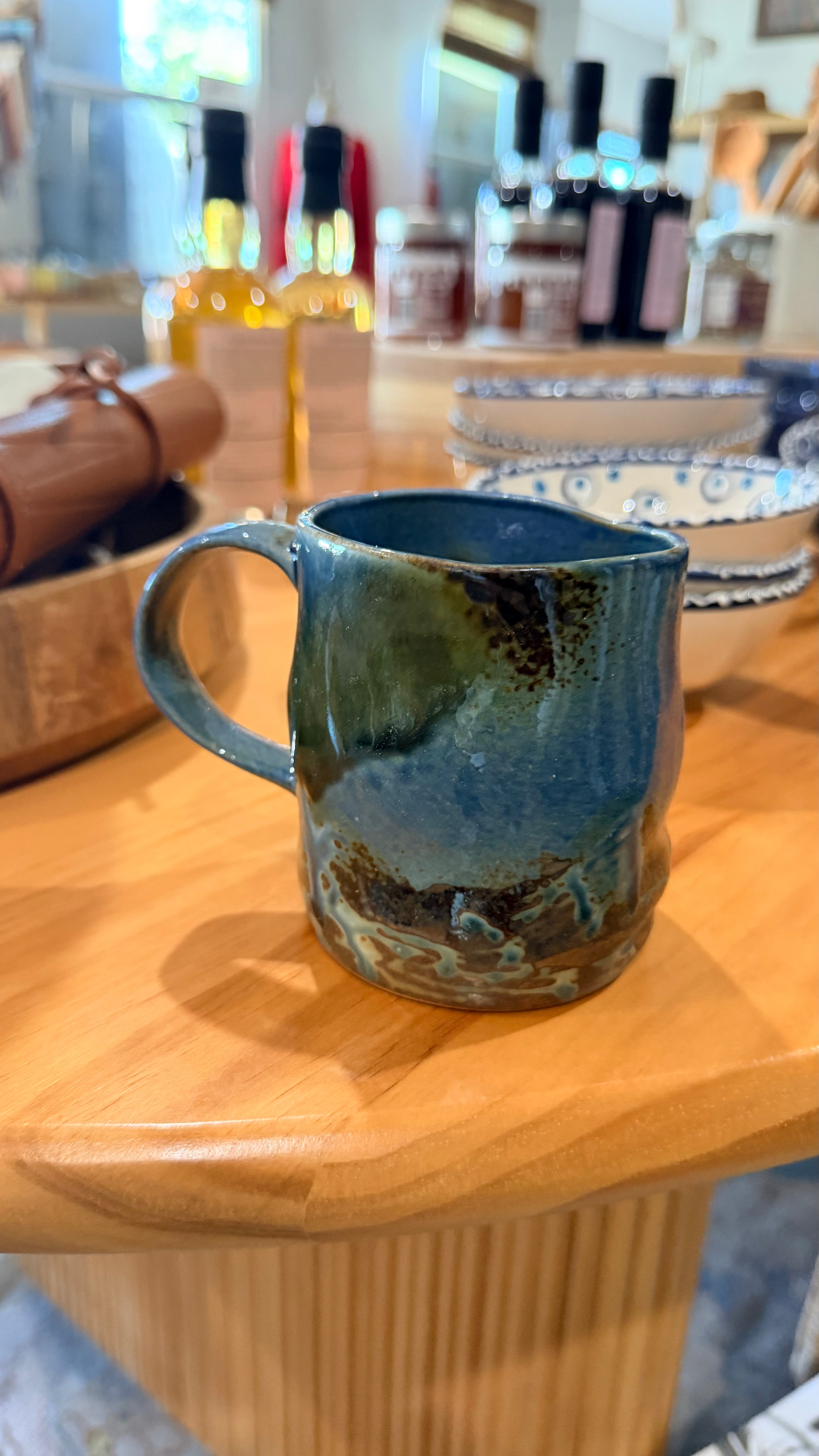 OddBird Co. Navy/Green Z - Eagle Rock Store - Artisan Mug
