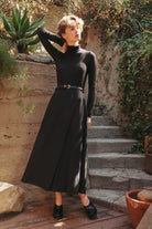 Abla A-Line Wrap Skirt - Jet Black - KLEABLABLKIXSS - OddBird Co.