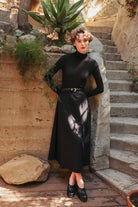 Abla A-Line Wrap Skirt - Jet Black - KLEABLABLKIXSS - OddBird Co.