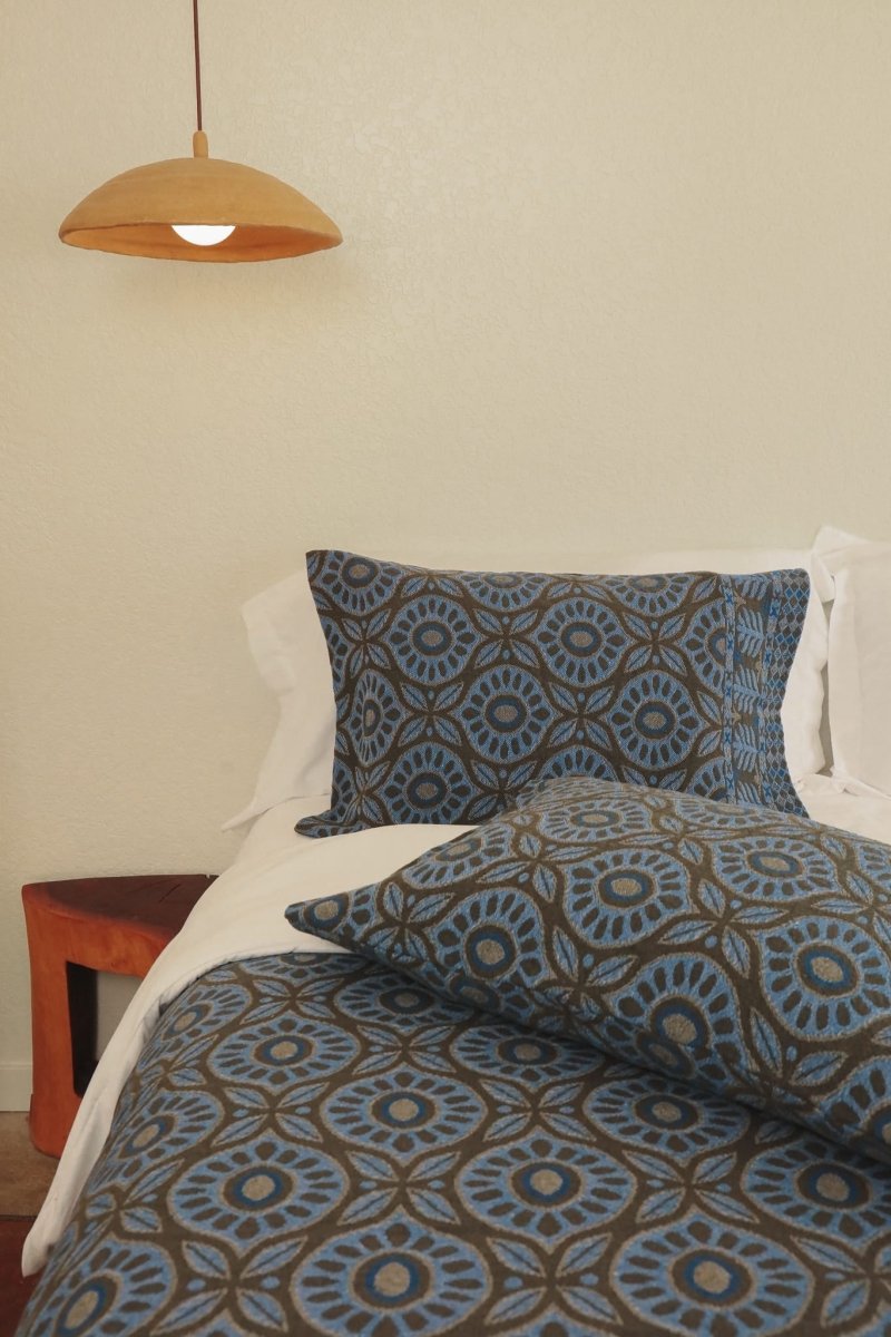 Blessings (Bereket) Handwoven Pillowcases - PLEBHMBLU - OddBird Co.