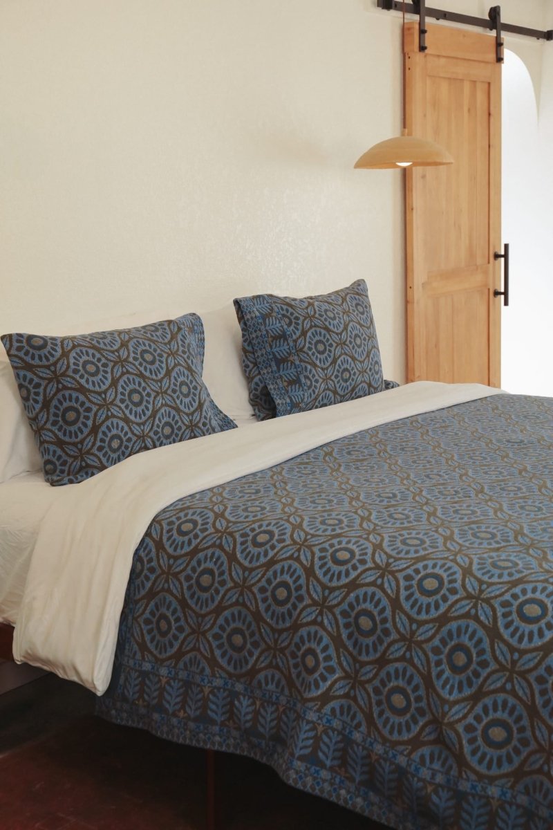 Blessings (Bereket) Handwoven Pillowcases - PLEBHMBLU - OddBird Co.