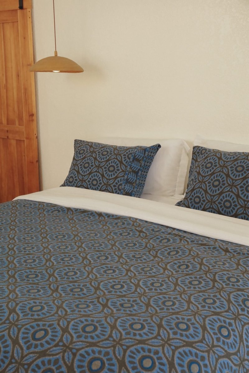 Blessings (Bereket) Handwoven Pillowcases - PLEBHMBLU - OddBird Co.