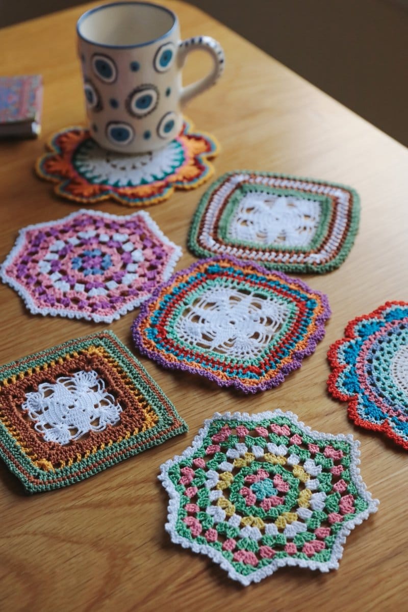 OddBird Crotcheted One-Of-A-Kind Turkish Coasters