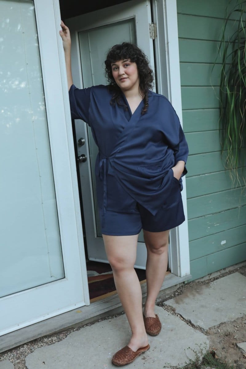 OddBird Loungewear Eco Satin Kardeş Loungewear Shorts - SECONDS/SAMPLE