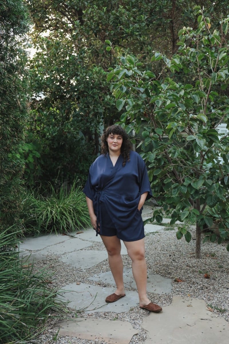 OddBird Loungewear Eco Satin Kardeş Loungewear Shorts - SECONDS/SAMPLE