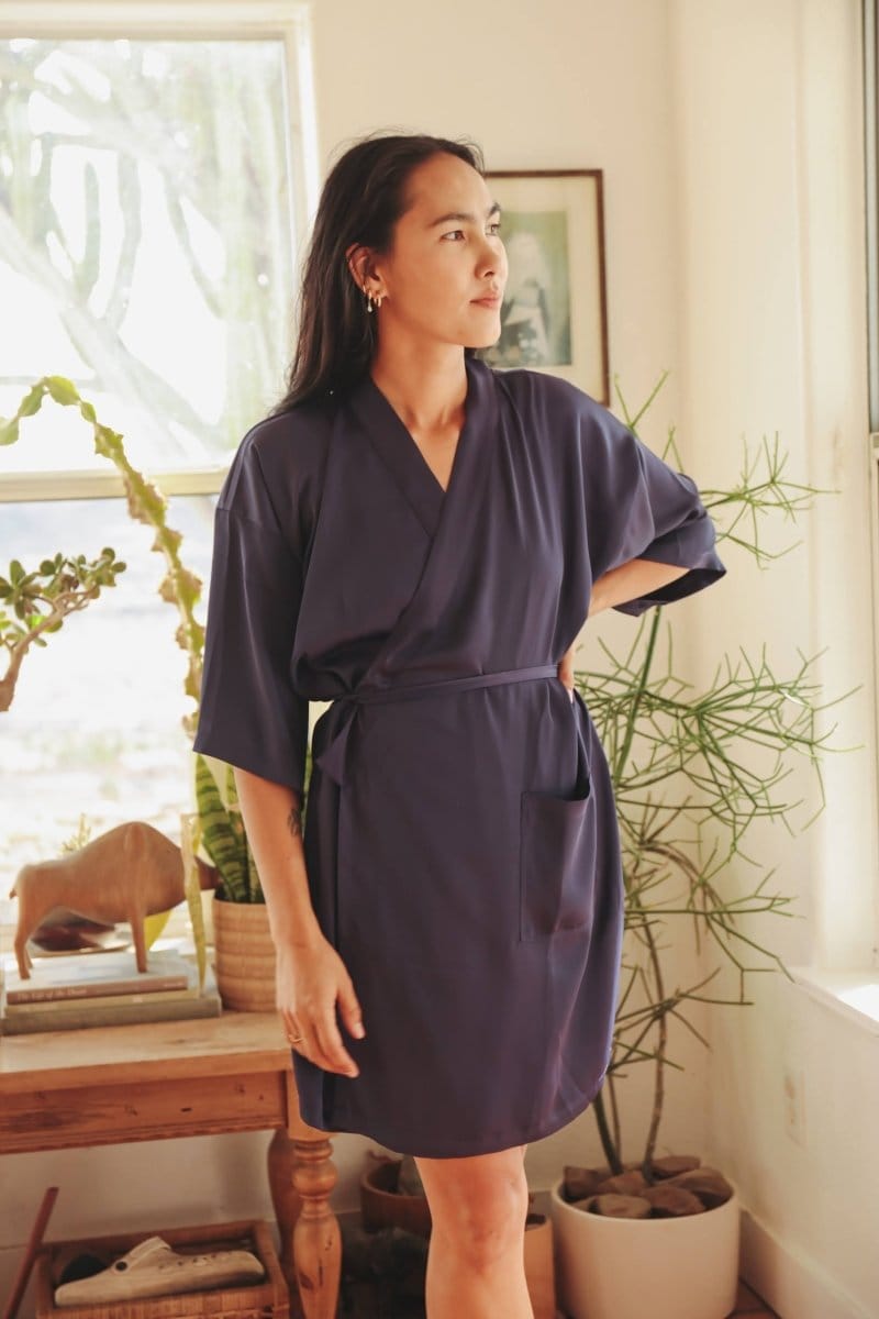 OddBird Loungewear Eco Satin Selin Sleep/Play Dress  - SECONDS/SAMPLE