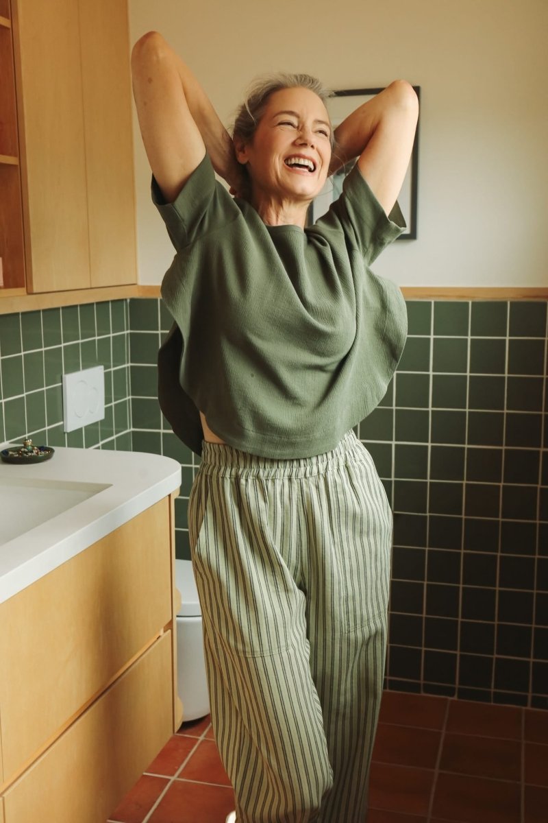 *E.L.L.E* Harika Shirt - Olive - TLEHARIKAOLIVXSS - OddBird Co.