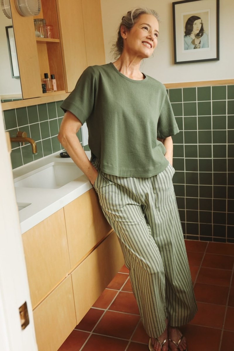 *E.L.L.E* Harika Shirt - Olive - TLEHARIKAOLIVXSS - OddBird Co.